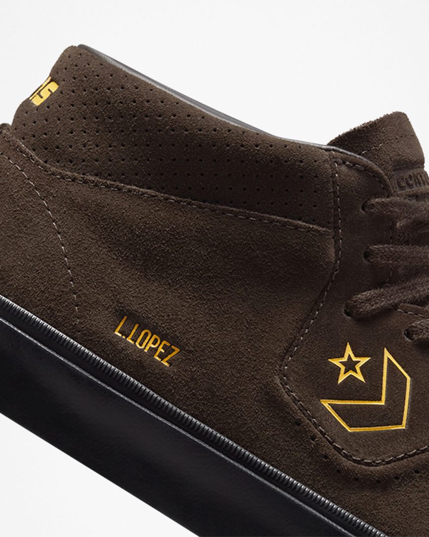 Bascheți Barbati Converse CONS Louie Lopez Pro Maro Negrii | RO WOGNU962